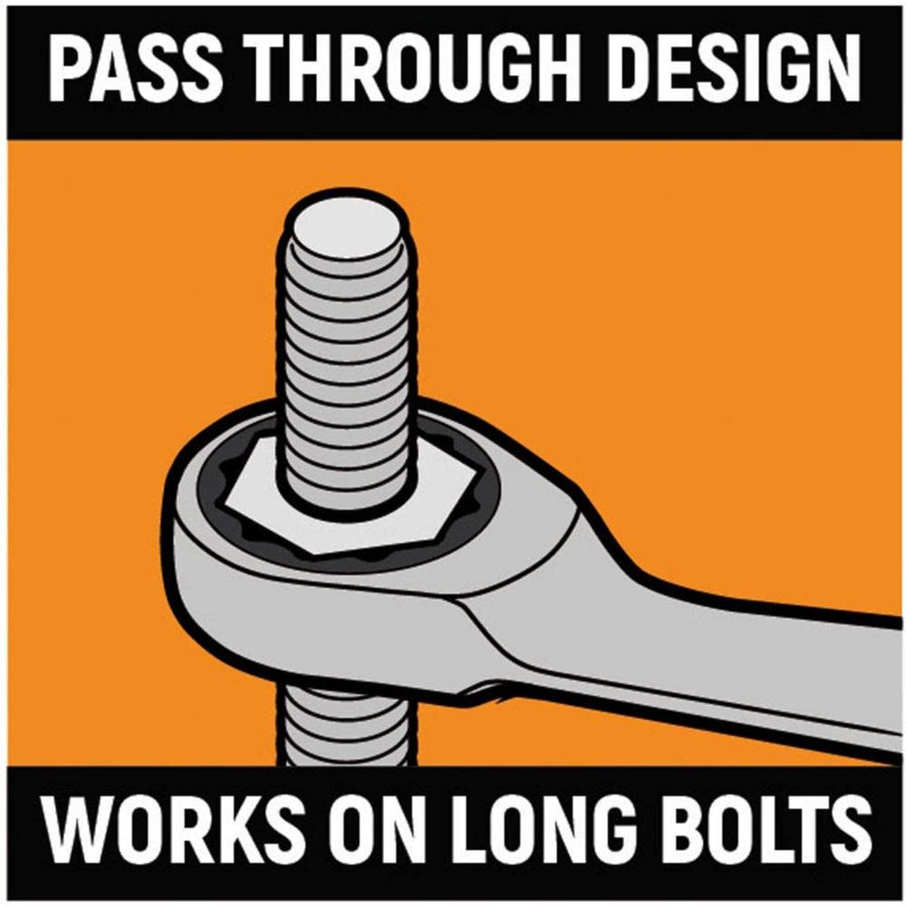 GEARWRENCH 12 Pc. 12 Point XL GearBox Double Box Ratcheting Metric Wrench Set - 85988