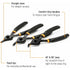 GEARWRENCH 12 Pc. Convertible Snap Ring Plier Set, Fixed Tip - 3495