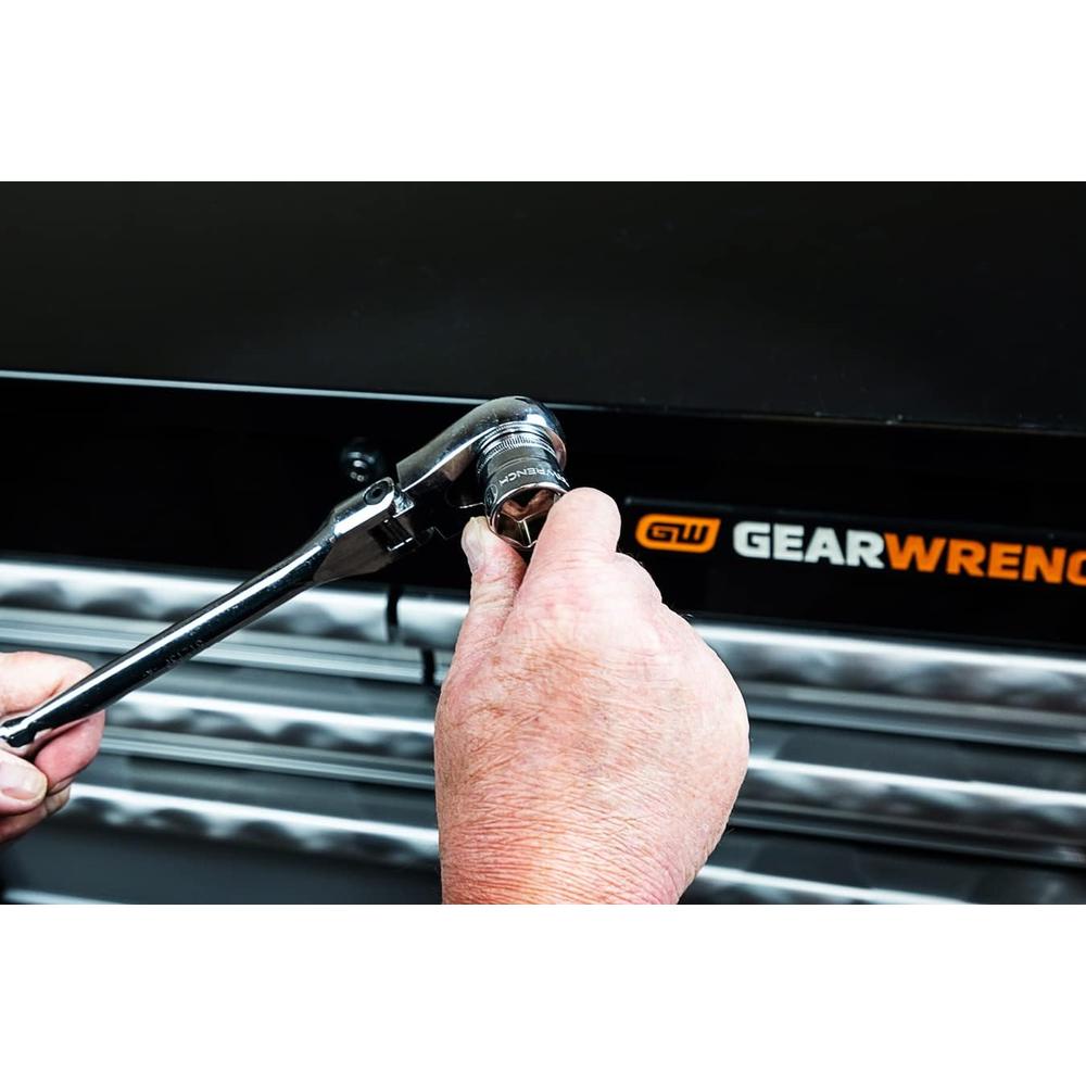 GEARWRENCH 1/4" Drive 120XP Flex Head Teardrop Ratchet 6-3/4 - 81012P