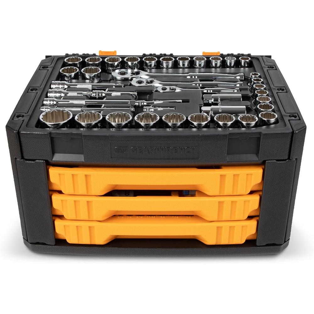 GEARWRENCH 239 Pc. Mechanics Tool Set in 3 Drawer Storage Box - 80942