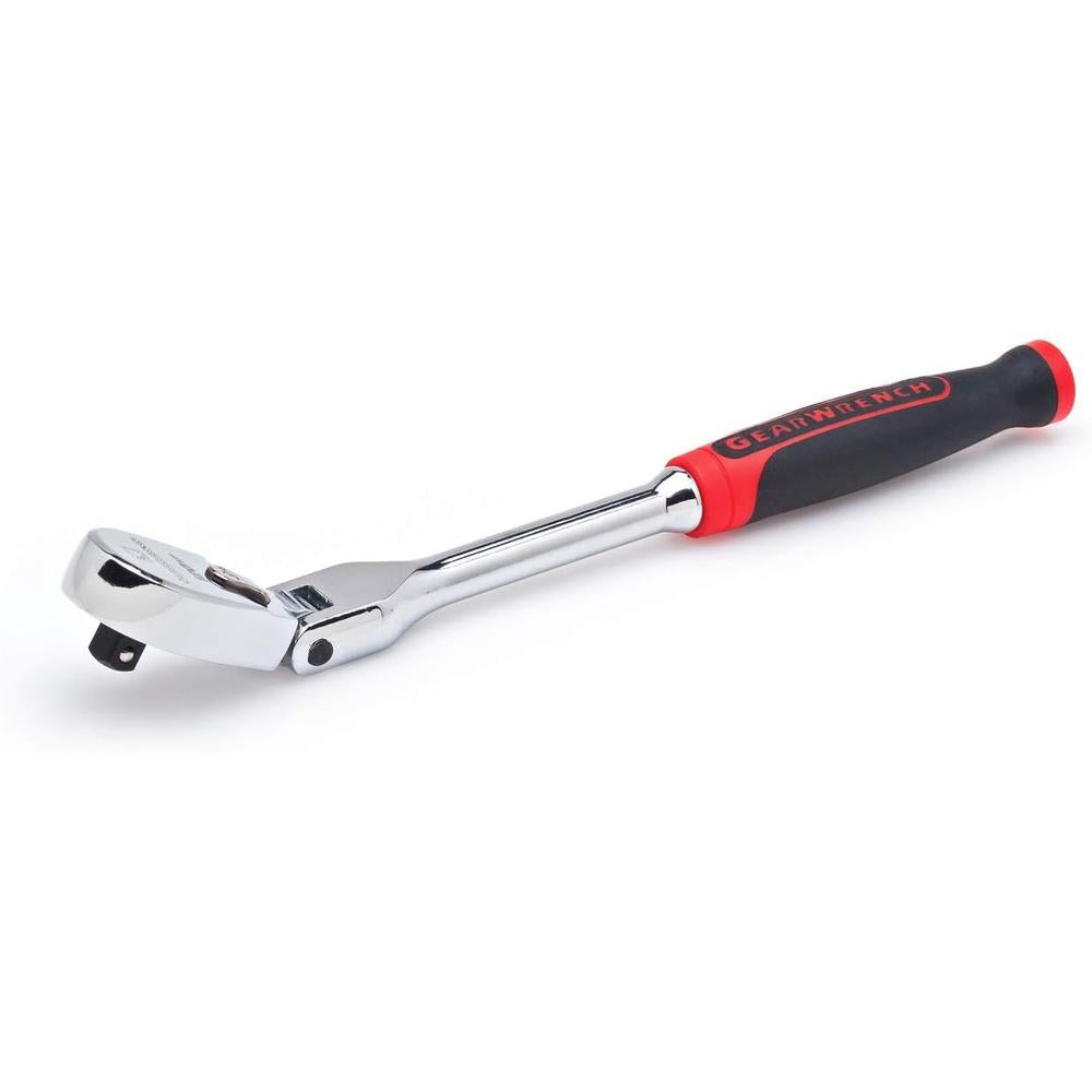 GEARWRENCH 3/8" 120XP Flex Head Teardrop Ratchet with Dual Material Handle, 13-1/2" - 81210P