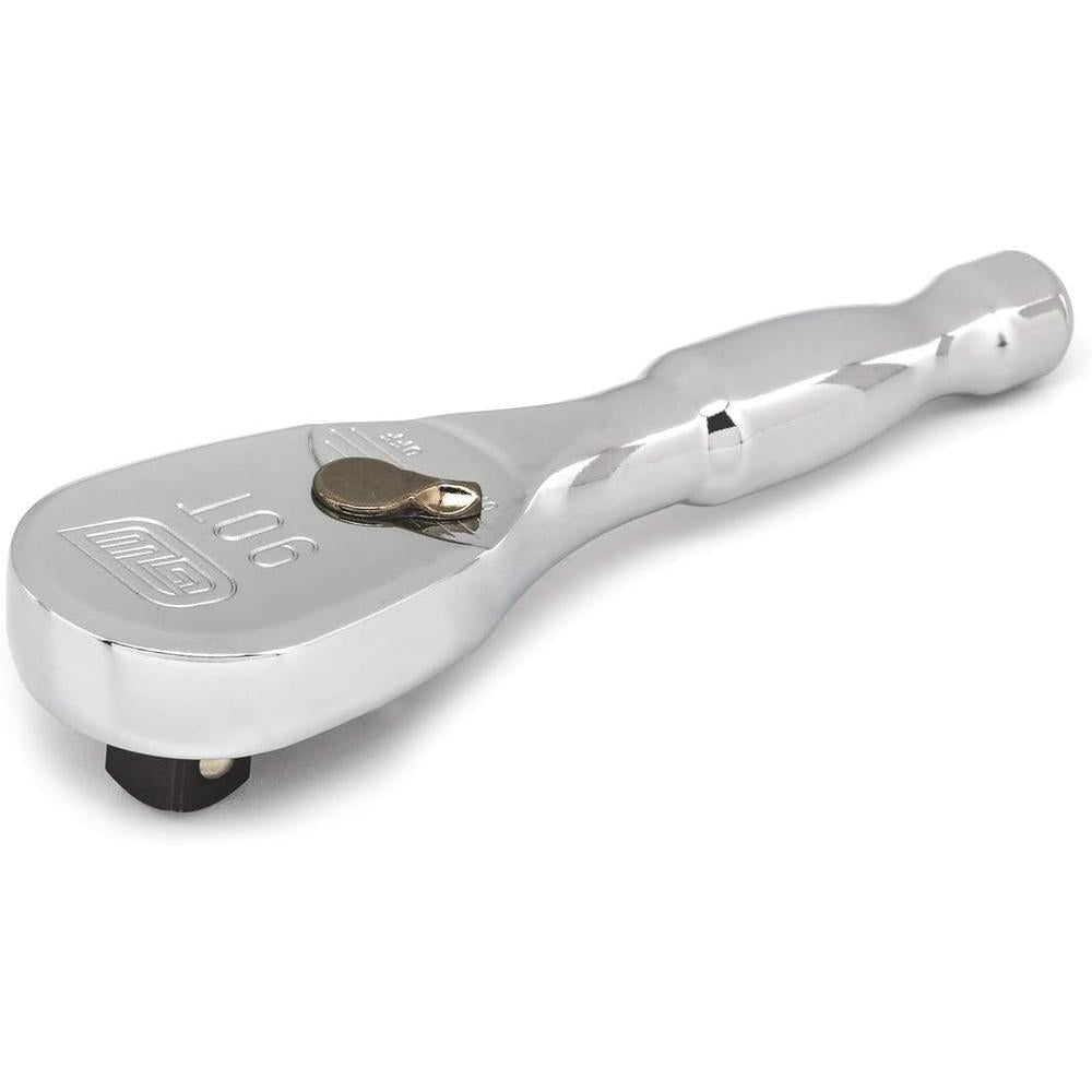 GEARWRENCH 3/8" Drive 90 Tooth Stubby Teardrop Ratchet 4-3/4" - 81209T, Multi, One Size