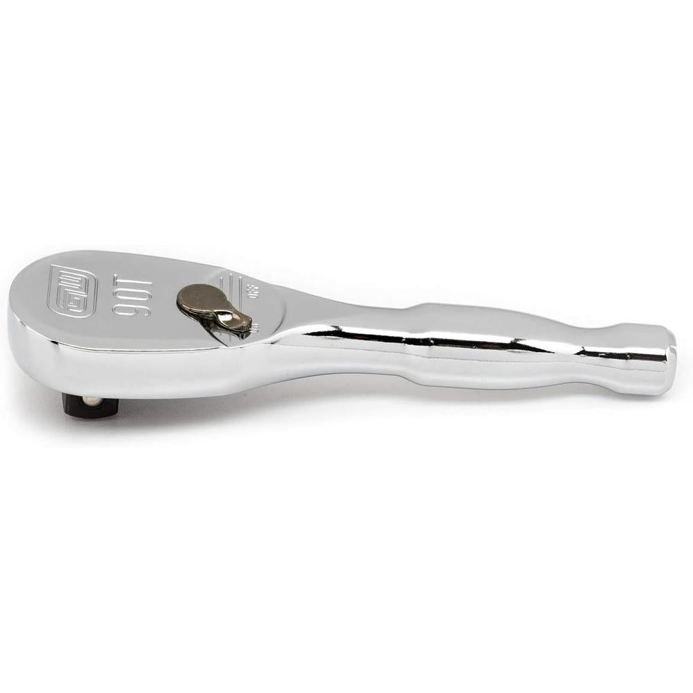 GEARWRENCH 3/8" Drive 90 Tooth Stubby Teardrop Ratchet 4-3/4" - 81209T, Multi, One Size