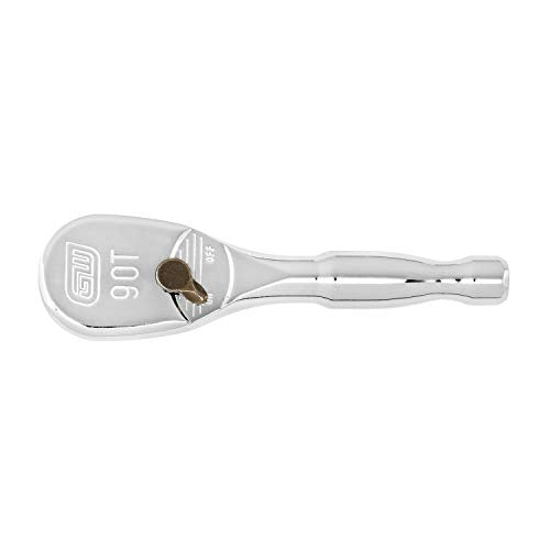 GEARWRENCH 3/8" Drive 90 Tooth Stubby Teardrop Ratchet 4-3/4" - 81209T, Multi, One Size - MPR Tools & Equipment