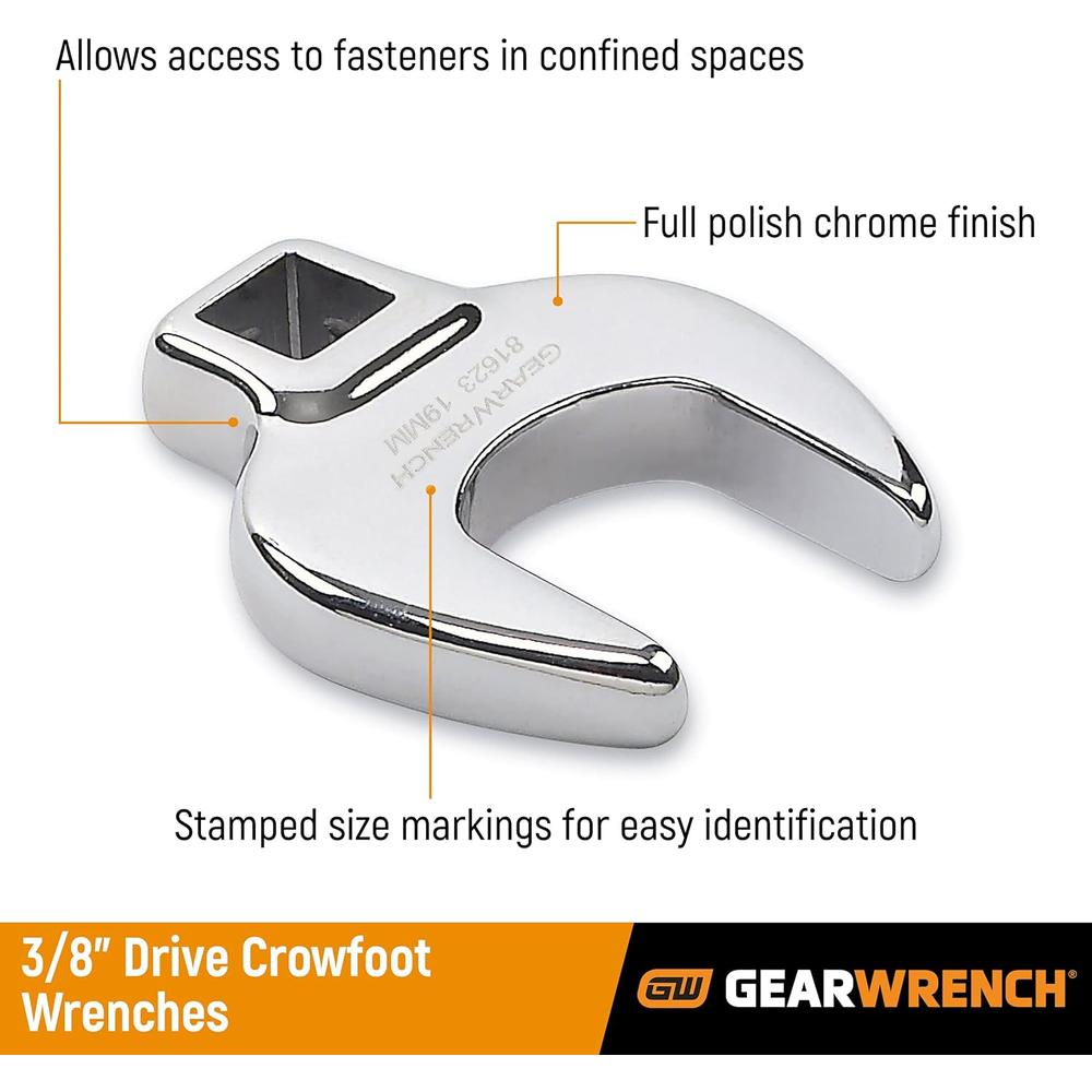 V8 Tools 78030 1/2" Drive 1-1/16" Crowfoot Wrench - SAE Single Wrench With Lifetime Warranty