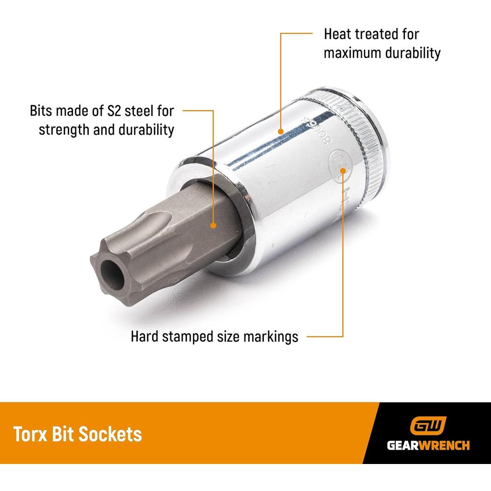 GEARWRENCH 3/8" Drive Torx Bit Socket, T30 - 80538