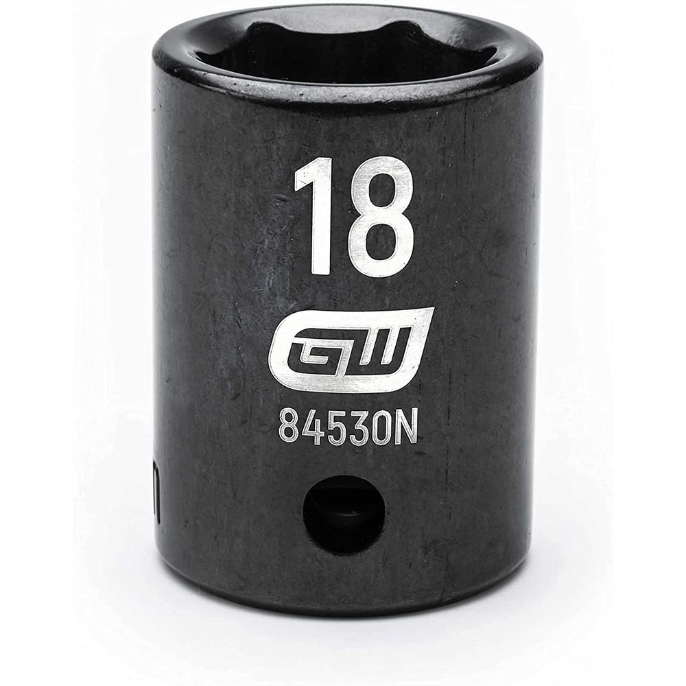 GEARWRENCH 39 Pc. 1/2" Drive 6 Point Standard & Deep Impact Metric Socket Set - 84948N, Black