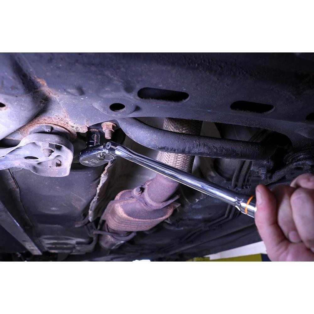 GEARWRENCH 4 Pc 1/4", 3/8" & 1/2" Drive 90 Tooth Flex Head Ratchet Set, Full Polish Chrome - 81230T