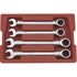 GEARWRENCH 4 Pc. 12 Point Ratcheting Combination SAE Wrench Set - 9309D.Chrome