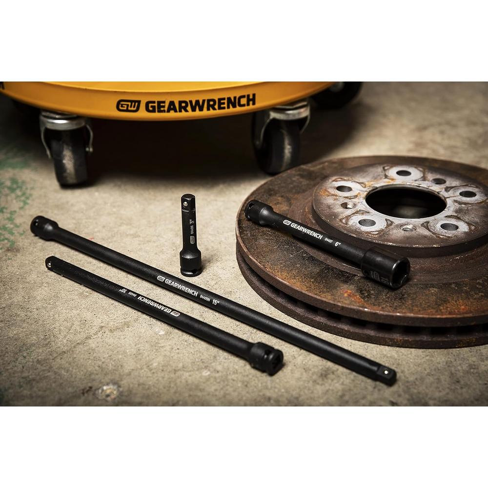 GEARWRENCH 4 Pc. 3/8" Drive Impact Extension Set, 3", 6", 10" & 15" - 84926N