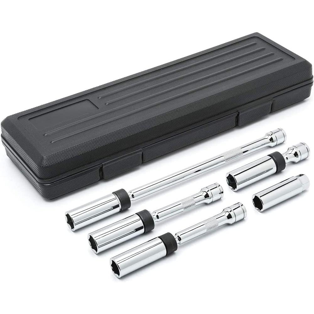 GEARWRENCH 5 Pc. 3/8" Drive 6 Pt. Magnetic Swivel Spark Plug Socket Set, 80601