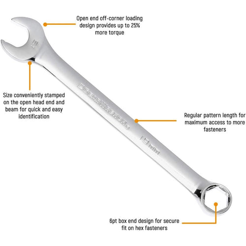 GEARWRENCH 6 Pt. Combination Wrench, 17mm - 81765D