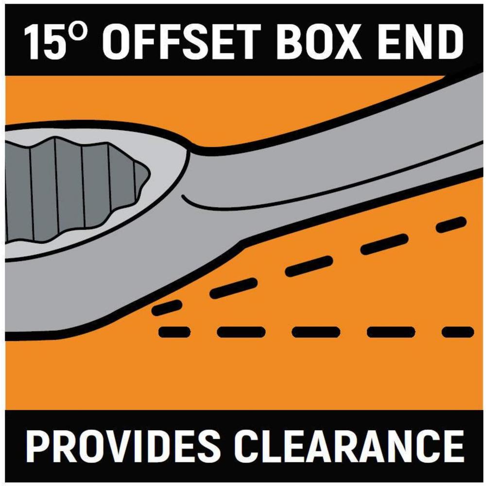 GEARWRENCH 6 Pt. Combination Wrench, 17mm - 81765D