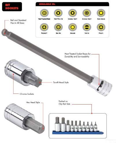 GEARWRENCH 7 Pc. 1/2" Drive Hex Bit Metric Socket Set - 80720 - MPR Tools & Equipment