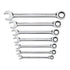 GEARWRENCH 7 Pc. 12 Point Ratcheting Combination SAE Wrench Set - 9317 - MPR Tools & Equipment