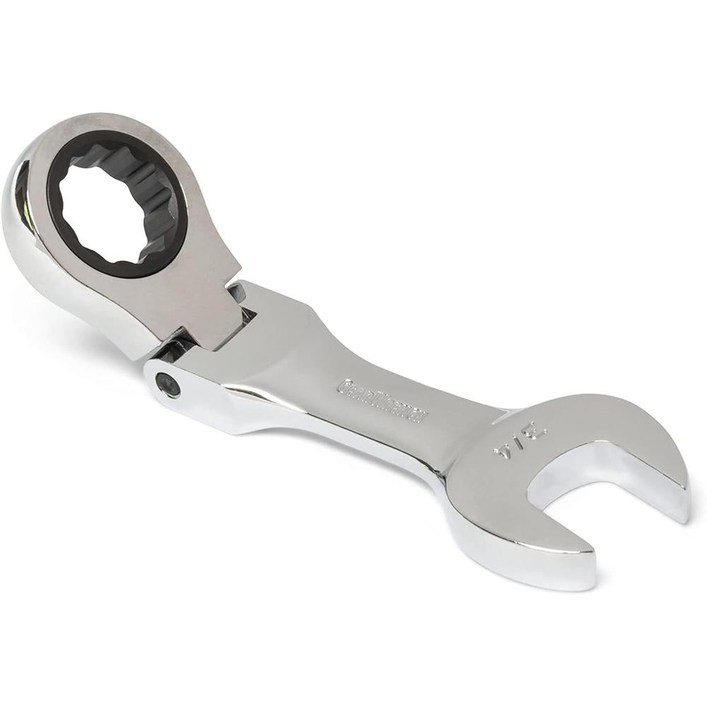 GEARWRENCH 7 Pc. 12 Point Stubby Flex Head Ratcheting Combination SAE Wrench Set - 9570