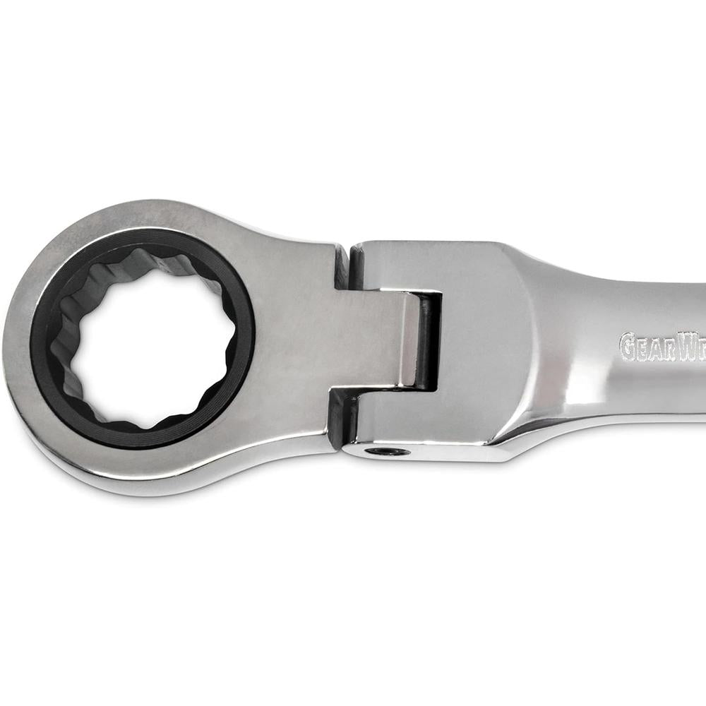 GEARWRENCH 7 Pc. 12 Point Stubby Flex Head Ratcheting Combination SAE Wrench Set - 9570