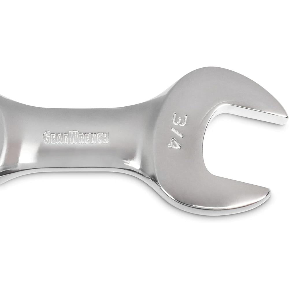 GEARWRENCH 7 Pc. 12 Point Stubby Flex Head Ratcheting Combination SAE Wrench Set - 9570