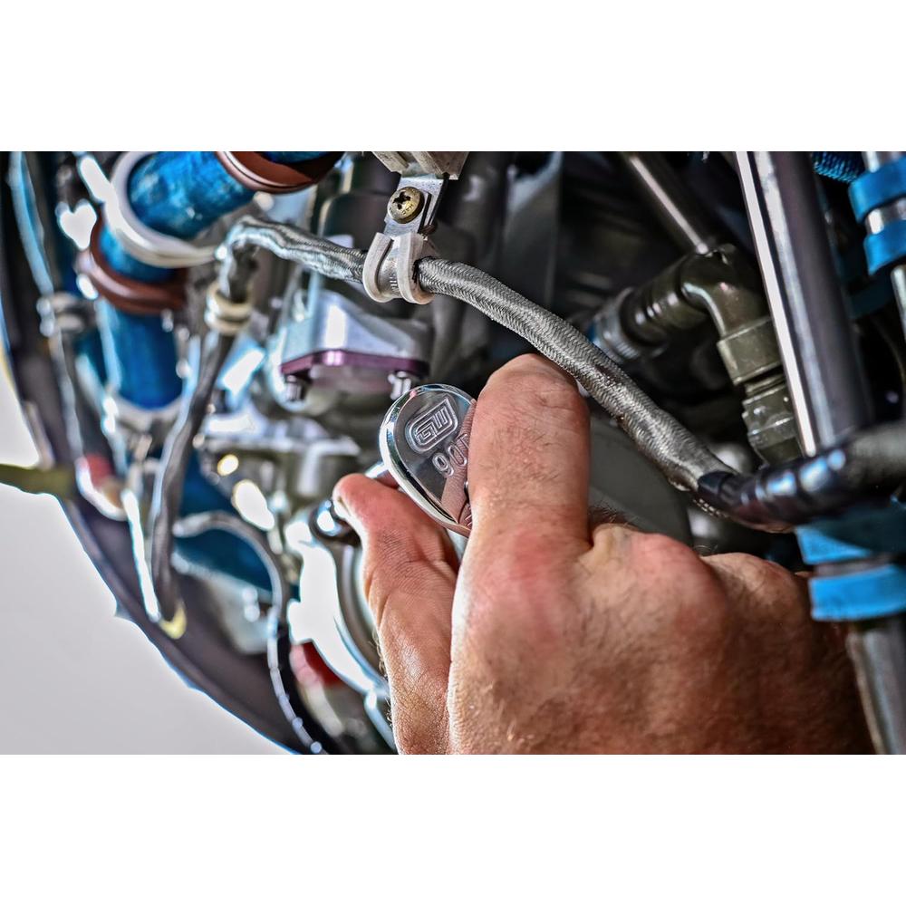 GEARWRENCH 81011T 1/4" Drive 90-Tooth Teardrop Ratchet 5"