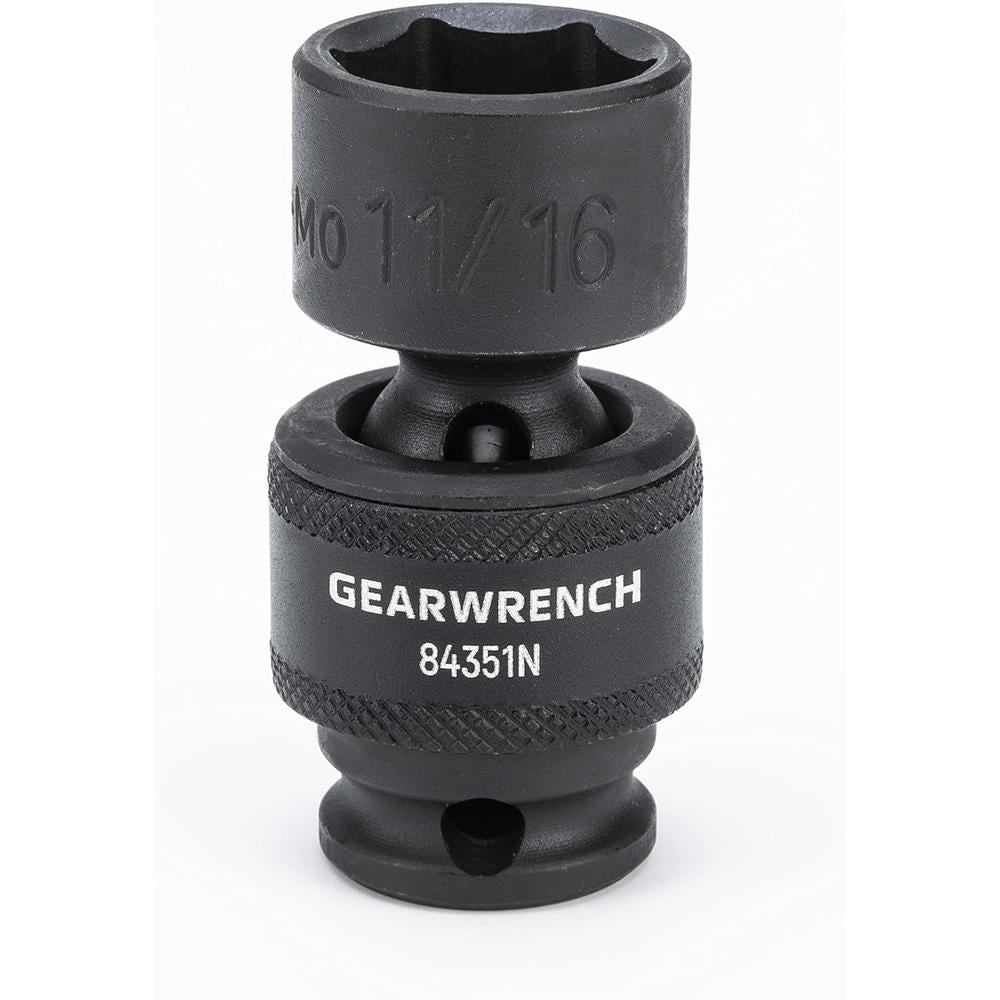 GEARWRENCH 84917N 8pc 3/8" Drive 6 Point Standard Universal Impact SAE Socket Set