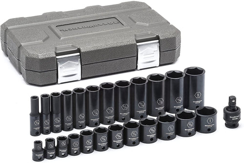 GEARWRENCH 84919N 25pc 3/8" Drive 6 Point Standard & Deep Impact SAE Socket Set - MPR Tools & Equipment