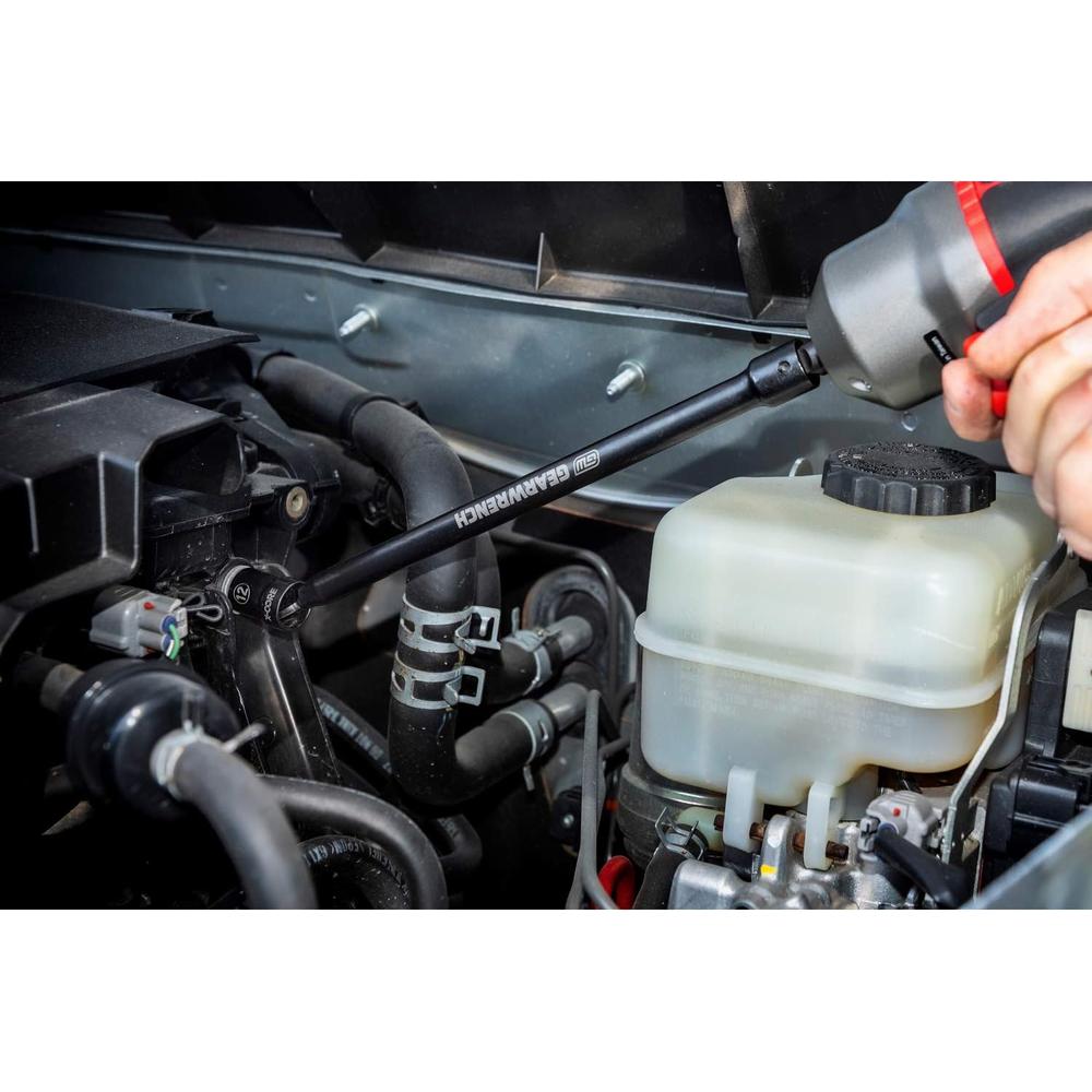 GEARWRENCH 84980 7pc 3/8" Drive 6Pt X-Core Pinless Universal Impact Metric Extension Socket Set