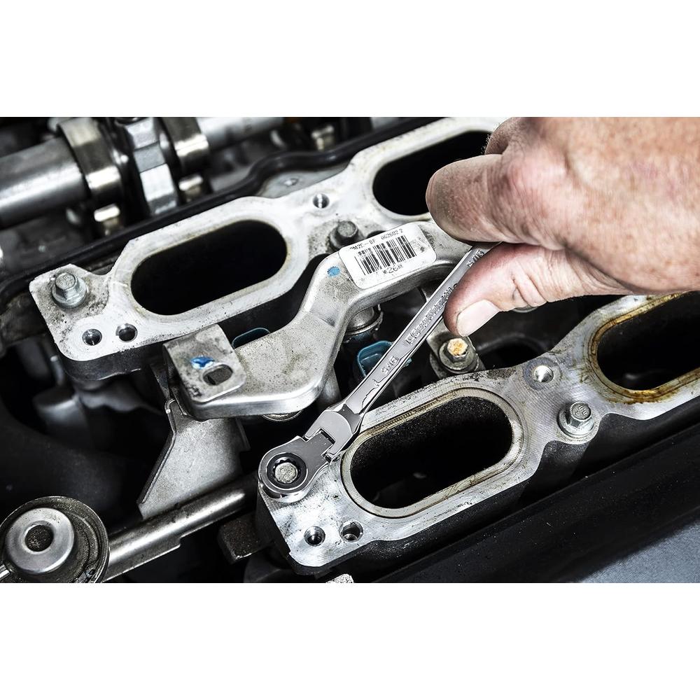 GEARWRENCH 9702D 13pc 12 Point Flex Head Ratcheting Combination SAE Wrench Set