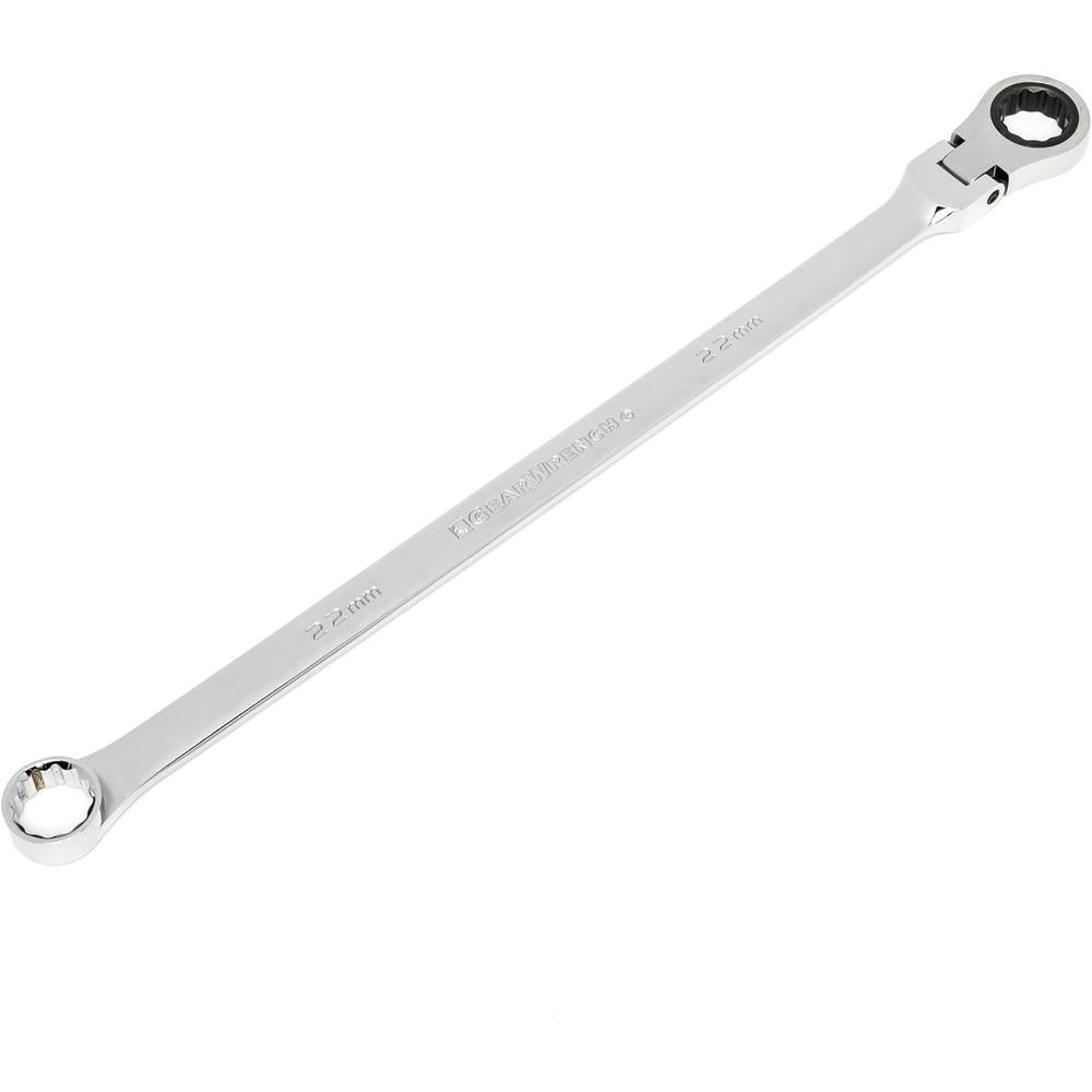 GEARWRENCH GearBox 12 Pt. XL Flex Head Double Box Ratcheting Wrench, 22mm - 86022