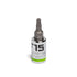GripEdge GEAST15RPT T15 1/4" Drive RPT Star Bit Socket, chrome body with green accent ring