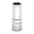 Gearwrench 3/8" Drive 6 Point Mid Length Metric Chrome Socket - side profile