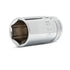 Gearwrench 80401S-06 3/8" Drive 6 Point Mid Length Metric Socket 19mm - angled view