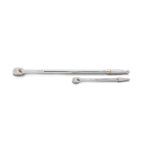 GEARWRENCH 81271XP 2-Piece 1/4" & 3/8" Drive 120XP Extra Long Handle Full Polish Teardrop Ratchet Set