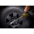 Gearwrench 81306XP Flex Head Ratchet in use on vehicle wheel lug nuts - lifestyle shot