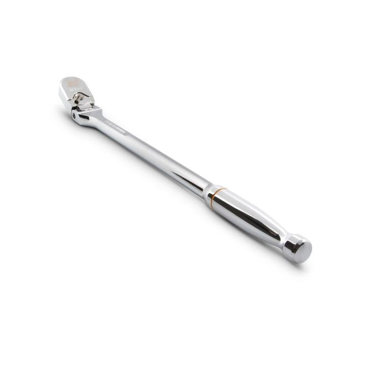 Gearwrench 81306XP 1/2" Drive 120XP Flex Head Teardrop Ratchet - angled view showing head detail