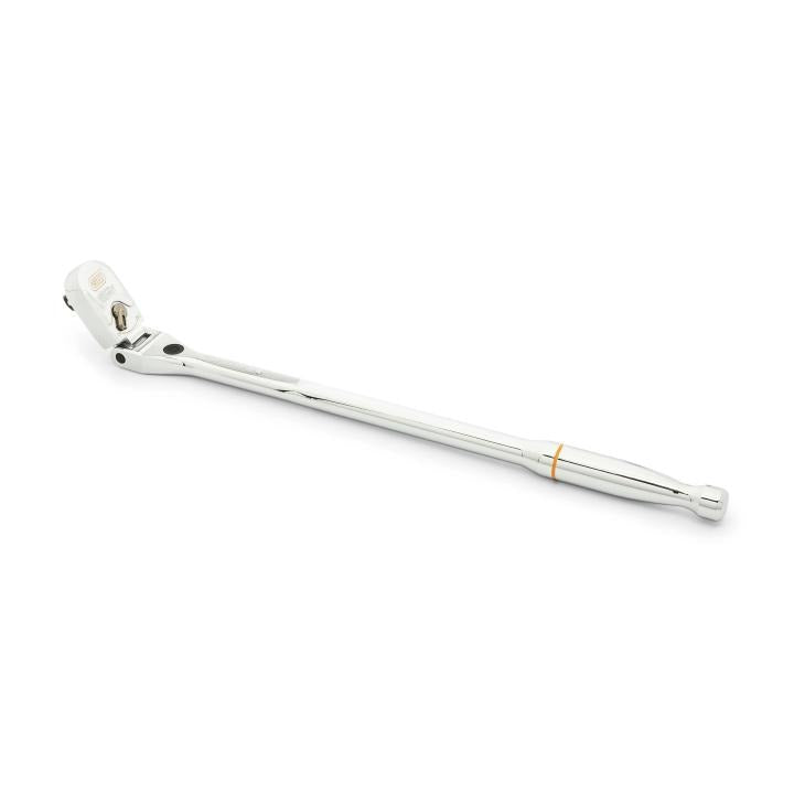 Gearwrench 81374 1/2" Drive 120XP Locking Flex Head Ratchet 19" - Angle View with Head Flexed
