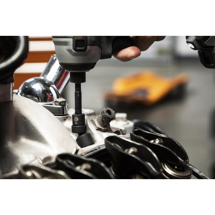 Gearwrench Impact Socket in Use on Engine Component with Impact Wrench