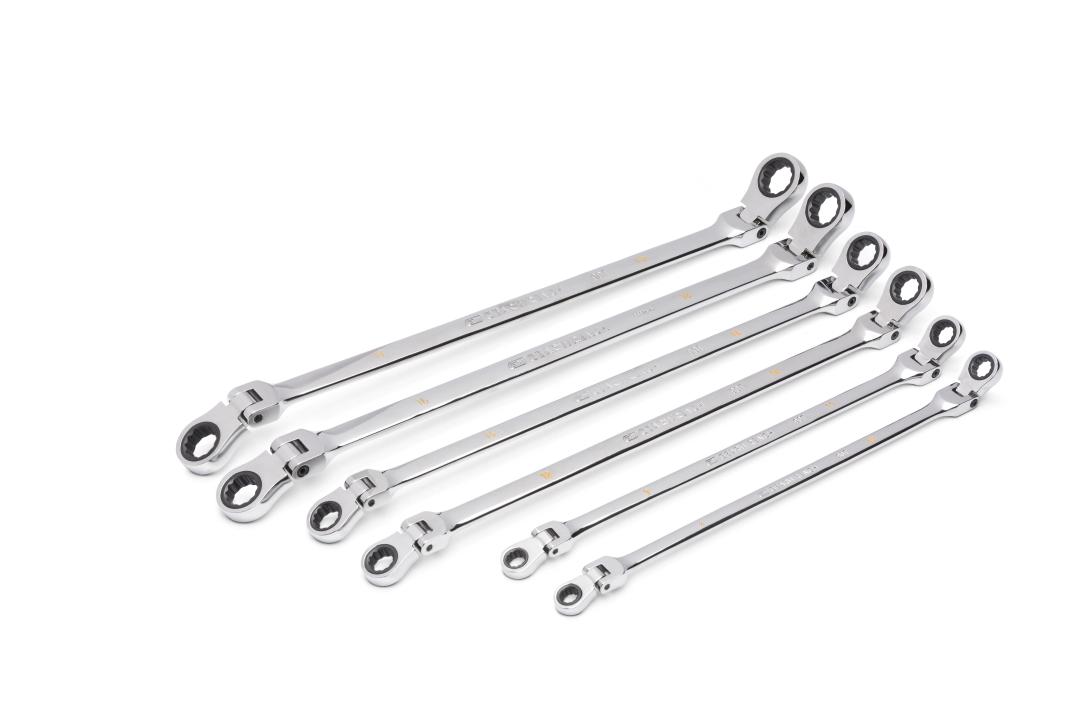 Gearwrench 86830 6pc 90-Tooth Metric GearBox Double Flex Ratcheting Wrench Set - Full Set View