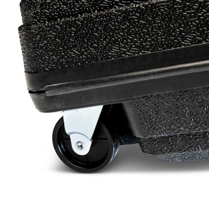 Rugged rolling caster on Gearwrench 86972 blow mold carrying case
