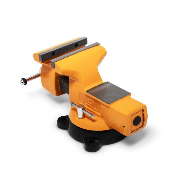 Gearwrench GWBVA8 8" Mechanic's Bench Vise with Anvil - rear angle view showing anvil surface