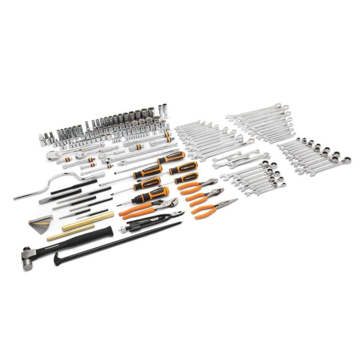 Gearwrench GWGMTK184 184-Piece GMTK Tool Kit all tools laid out on a flat surface