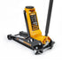 Gearwrench GWLPFJ3T 3.5 Ton Low Profile Floor Jack shown in fully raised position