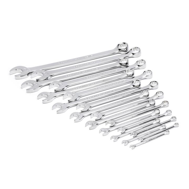 Gearwrench GWMSCWL12SAE 19pc 12-Point Long Pattern Combination SAE Wrench Set