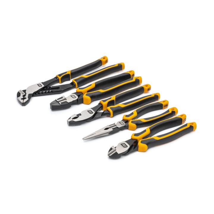 Gearwrench GWMSPLR01 PITBULL 5-Piece Cushion Grip Pliers Set