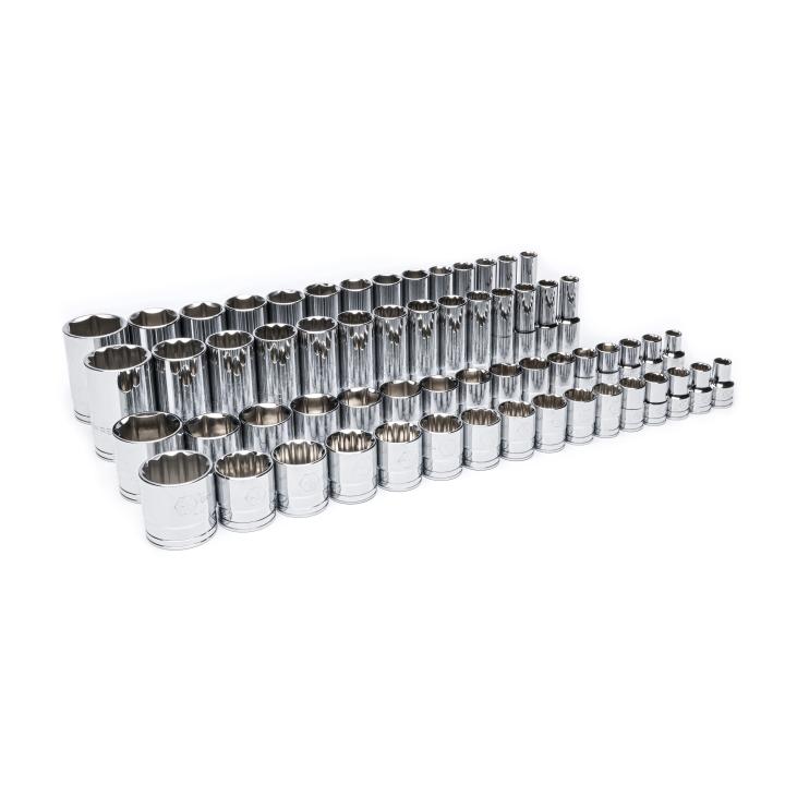 Gearwrench GWMSSKT12SAE 60pc 1/2" Drive Master SAE Socket Set