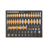 Gearwrench GWMSSKT14SAE 68pc 1/4 in Drive Master SAE Socket Set in foam storage tray - top view