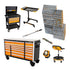 Gearwrench MEGAMOD1268 1268-Piece Master Mechanics Tool Set complete contents including mobile workbench, utility cart, foam trays, and equipment