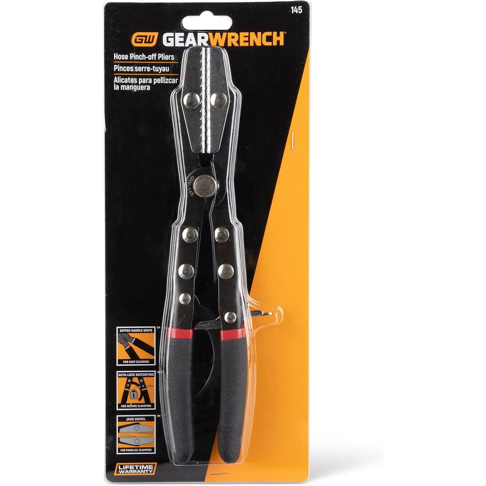 GearWrench 145 Automatic Locking Ratcheting Hose Pinch Off Pliers