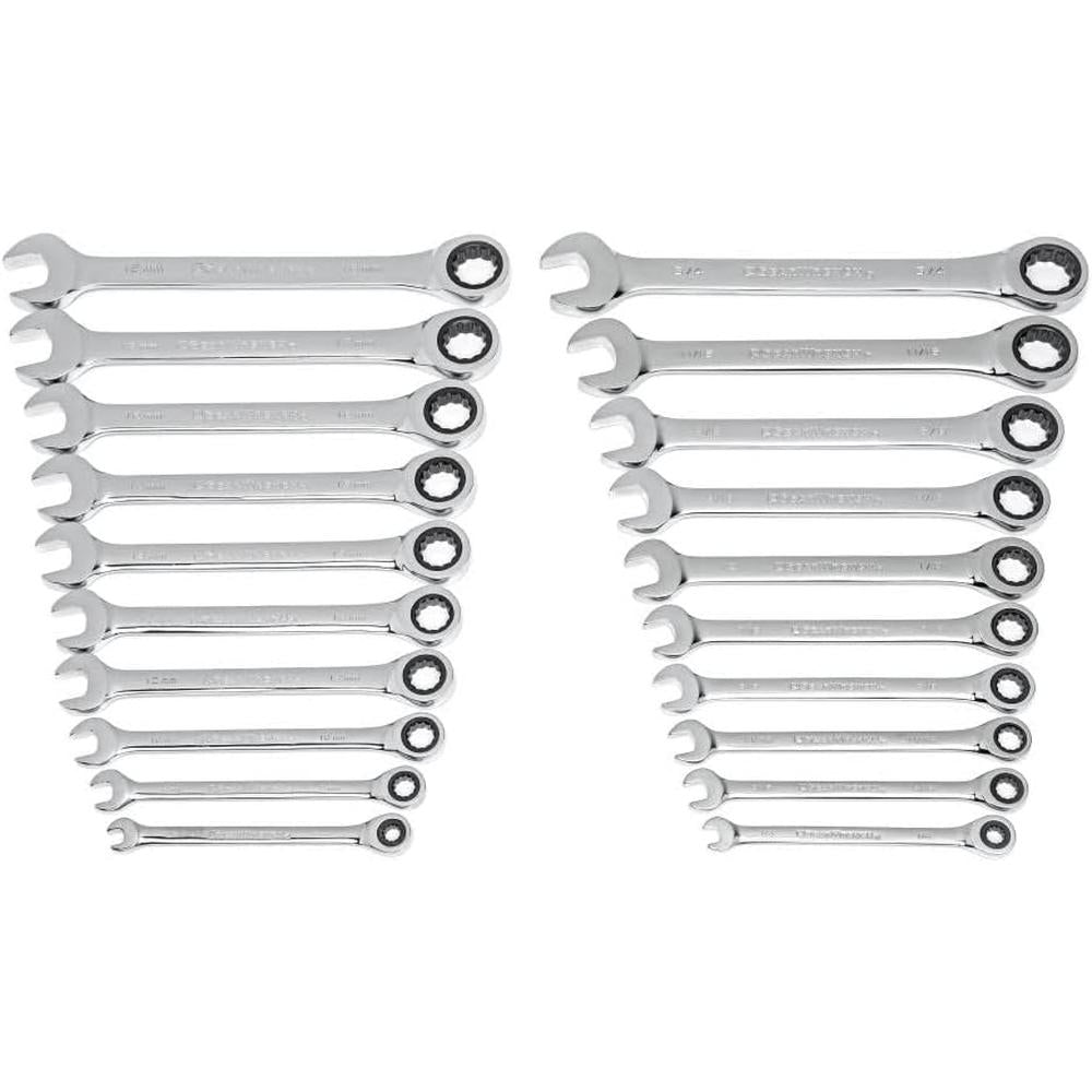 GearWrench 35720-06 20 PC SAE/MM RAT COMB WR SET