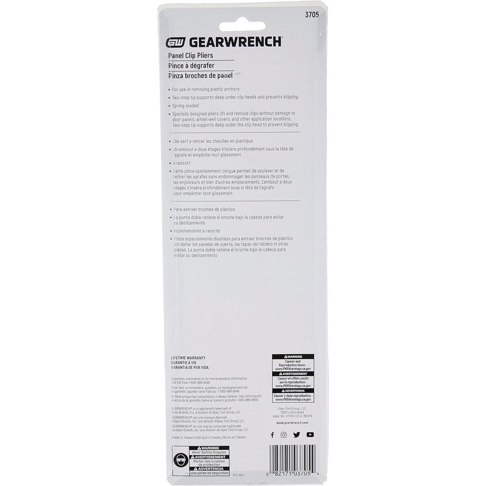 GearWrench 3705 Panel Clip Pliert