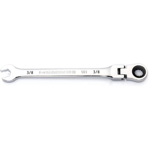 GearWrench 3/8" 90-Tooth 12-Point Flex Head Ratcheting Combination Wrench